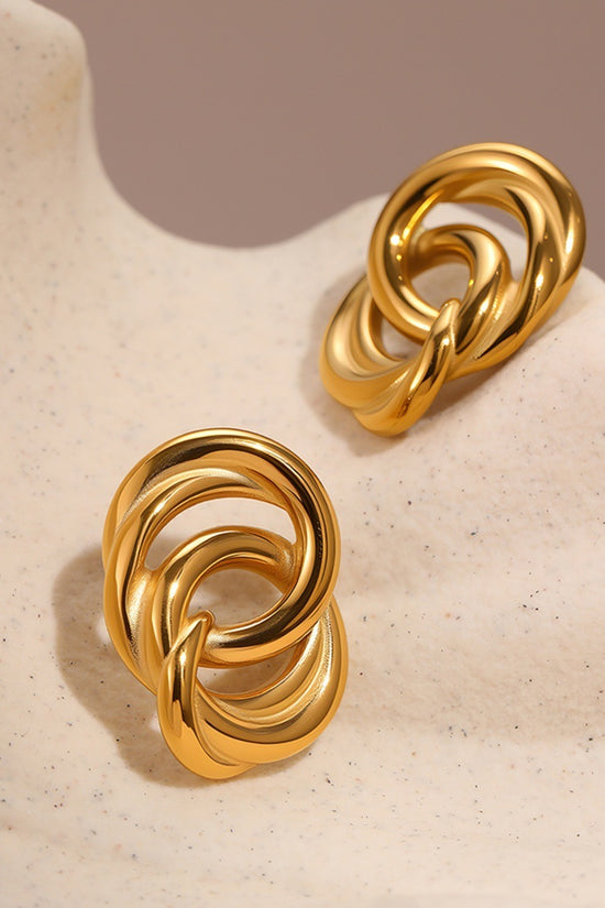 Minimalist Geometric Earrings Circle Does Not Fade