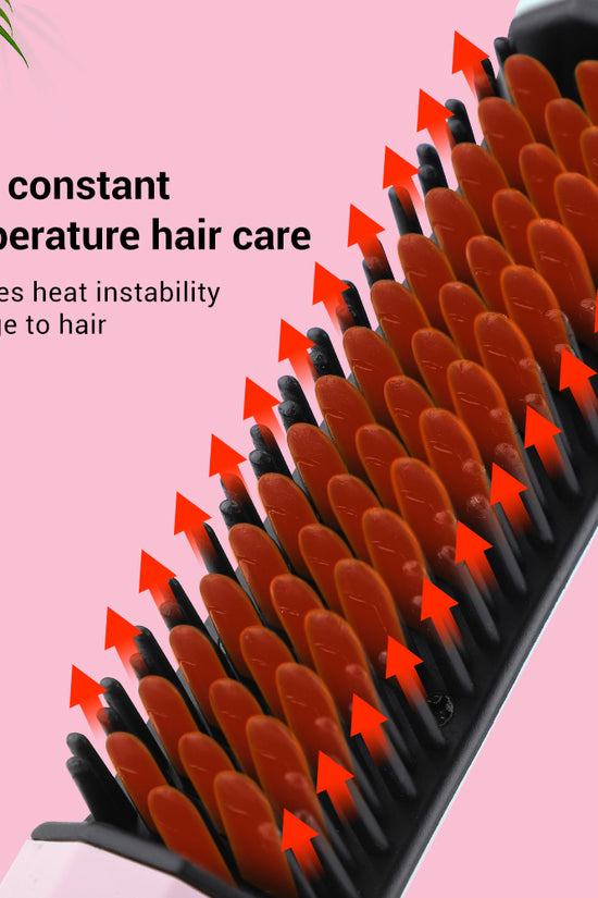 Straightening Comb Rechargeable Hair Wireless Straightener