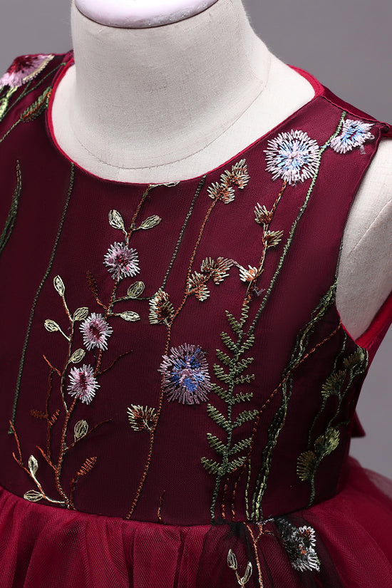 4-15 years embroidered Kids Dress