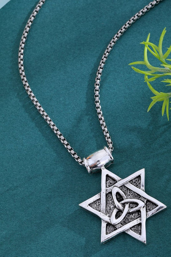 Personalized Six Pointed Star Pendant Collarbone Chain