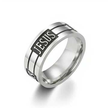 Flat Jesus Ring