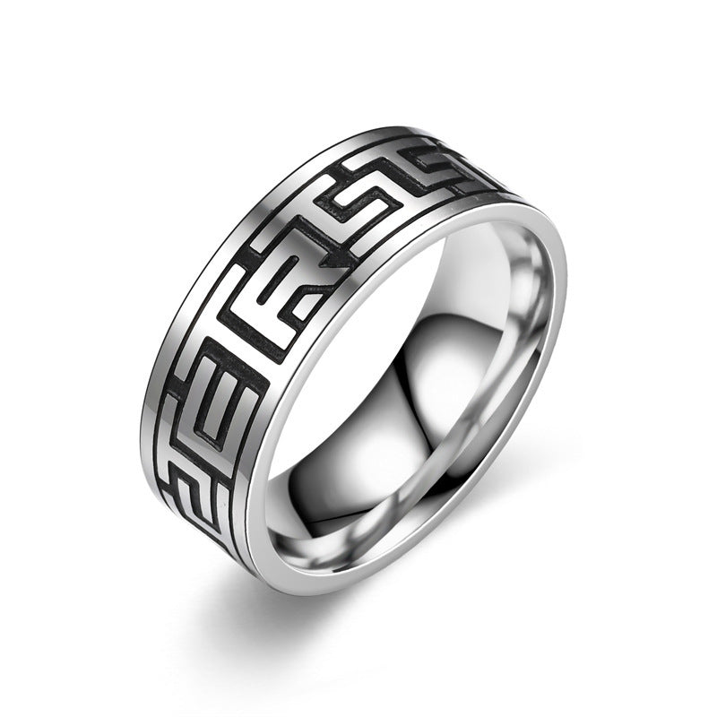Titanium Steel Men's Ring