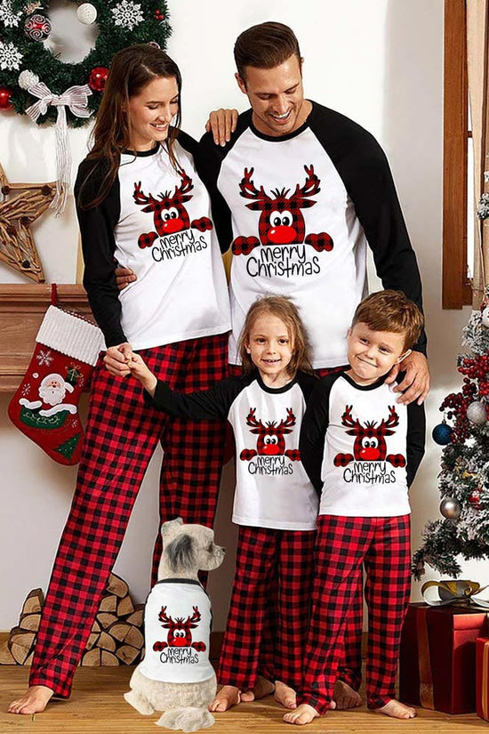 Family Christmas Pajamas Matching Sets Christmas Sleepwear Parent-Child Pjs Outfit For Christmas Holiday Xmas Party