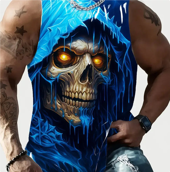 Full Printed Vest Made Of Polyester Material