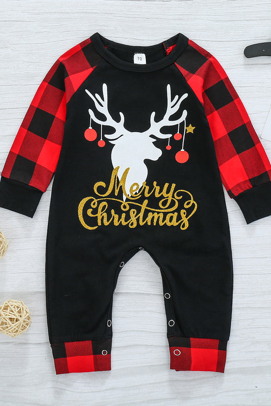 Children's Christmas Kids Long Sleeve Romper