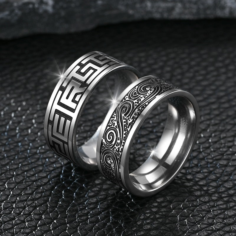 Titanium Steel Men's Ring