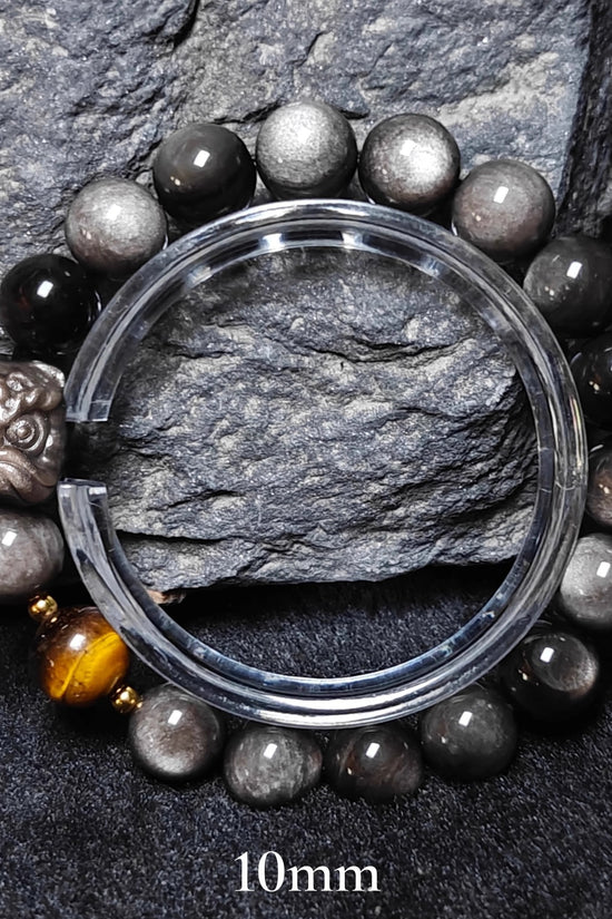 Women's Retro Easy Matching Natural Silver Stone Bracelet