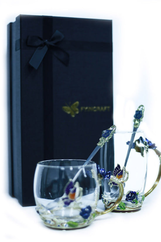 Enamel Glass Water Cups