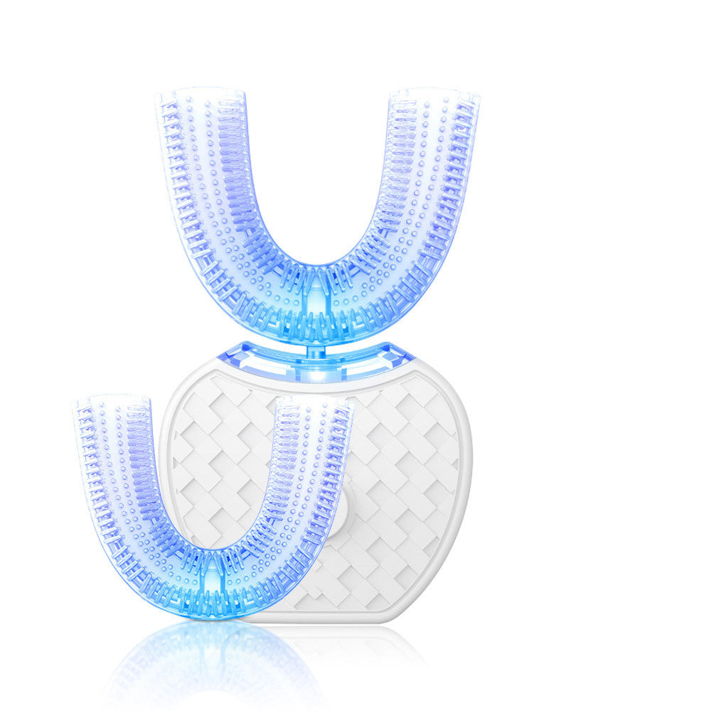 Waterproof U Type Tooth Brush Whitening Blue Light USB Charging
