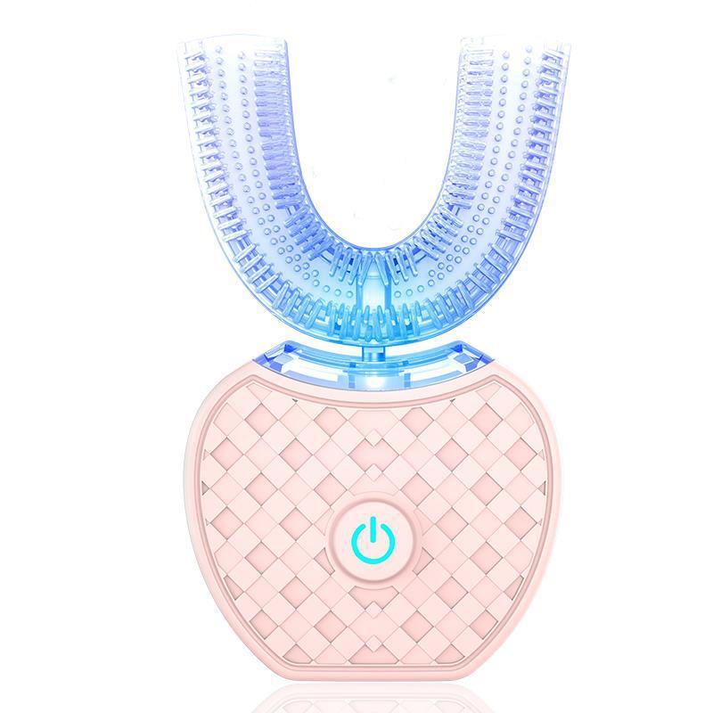 Waterproof U Type Tooth Brush Whitening Blue Light USB Charging