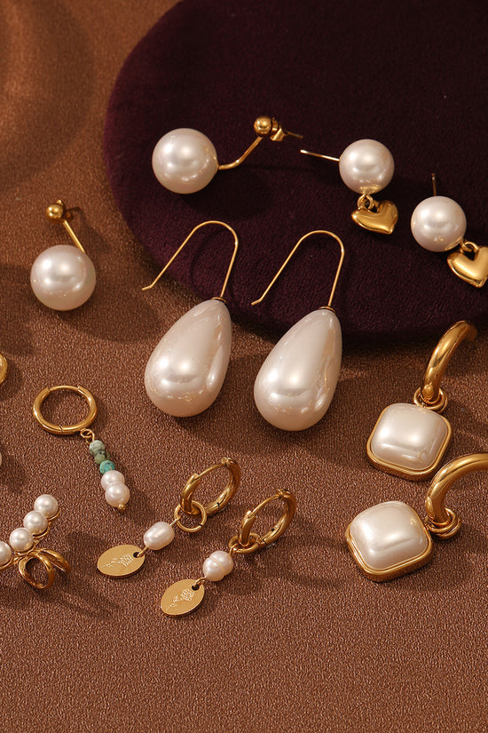 Pearl Titanium Steel Earrings Affordable Luxury All-match