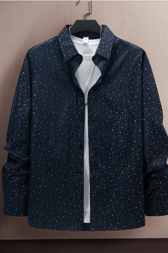 Polka Dot Bronzing Printed Casual Long Sleeve Shirt