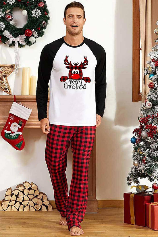 Family Christmas Pajamas Matching Sets Christmas Sleepwear Parent-Child Pjs Outfit For Christmas Holiday Xmas Party
