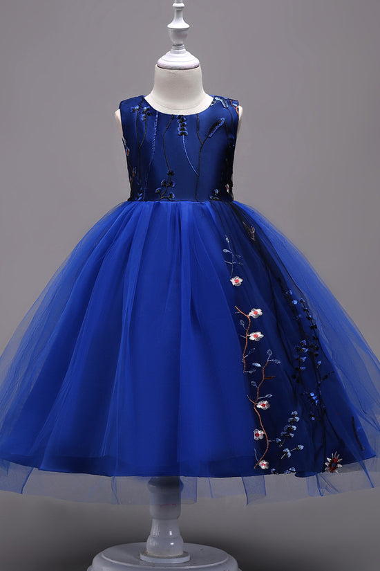 4-15 years embroidered Kids Dress