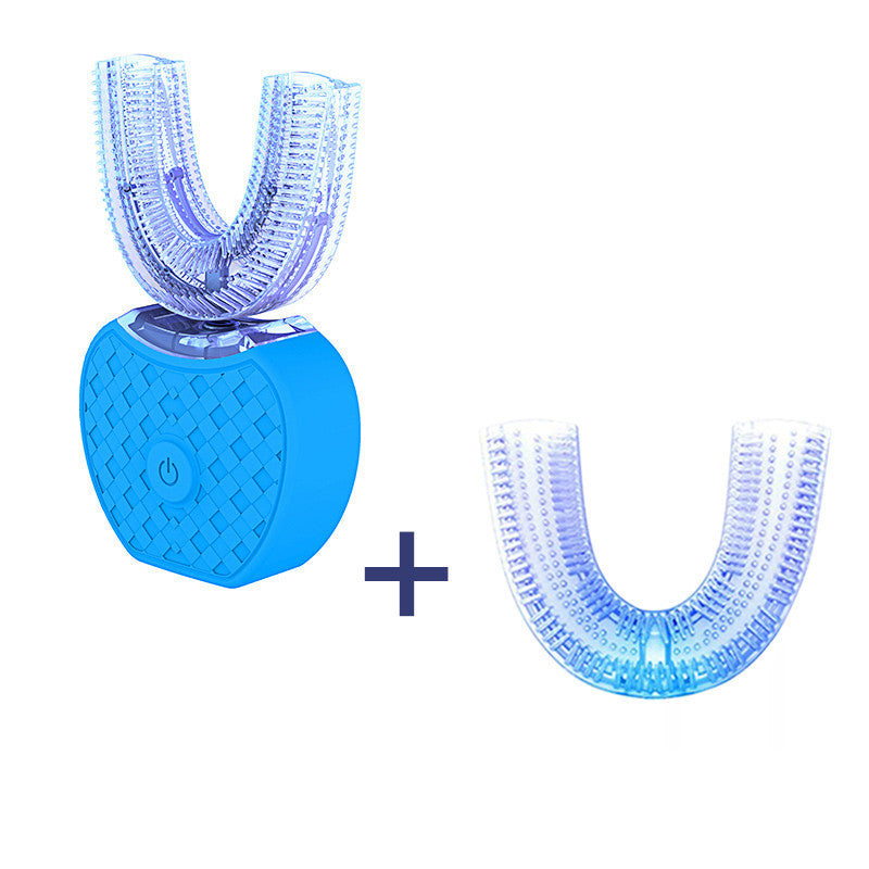 Waterproof U Type Tooth Brush Whitening Blue Light USB Charging
