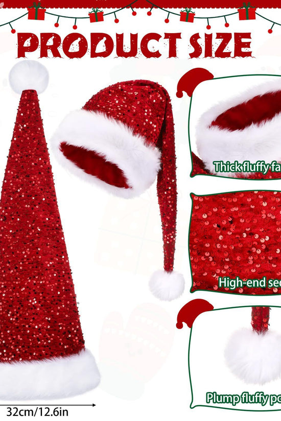 Christmas Sequin Decoration Atmosphere Sequin Cap