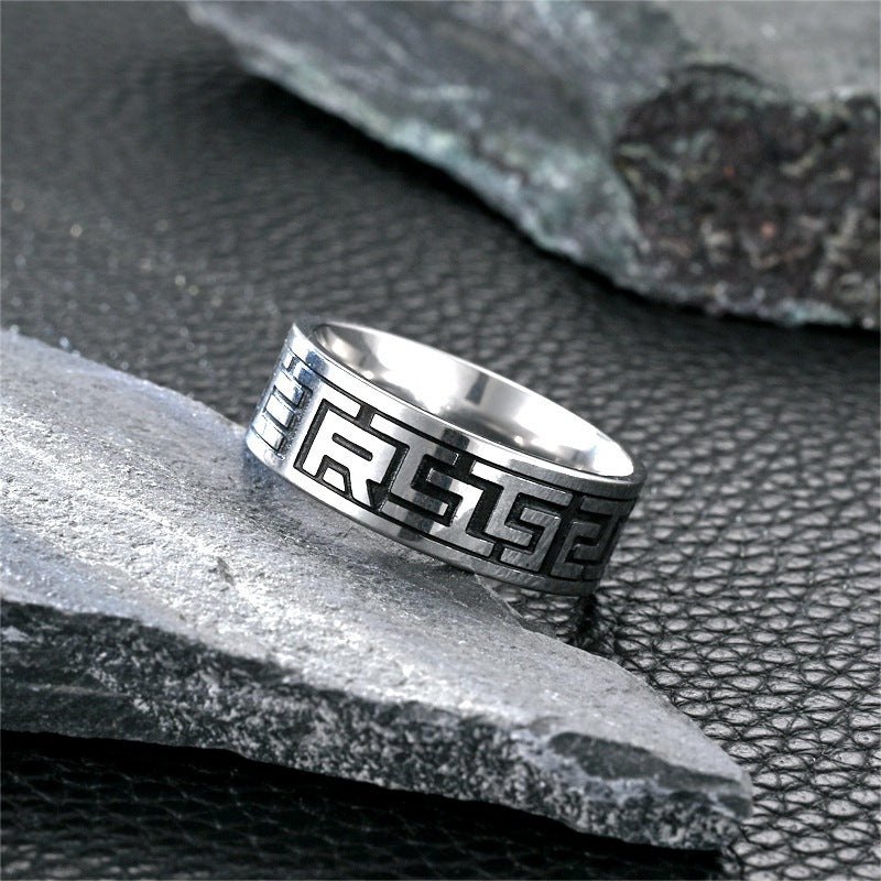 Titanium Steel Men's Ring