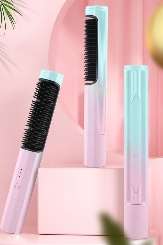 Straightening Comb Rechargeable Hair Wireless Straightener