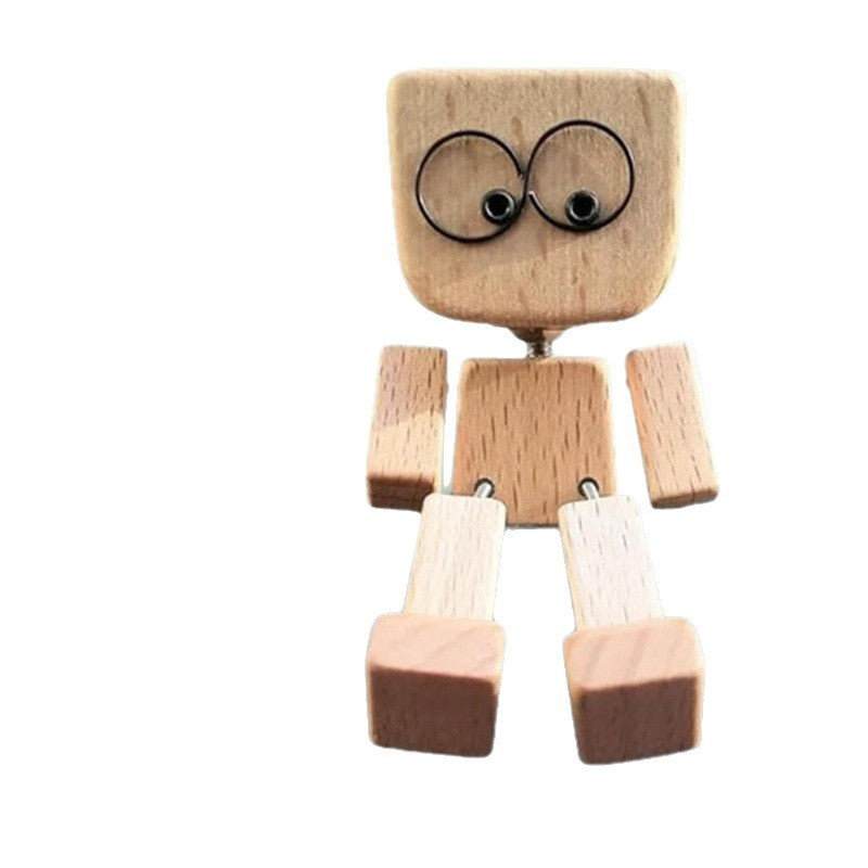 Wooden Man Car Decoration