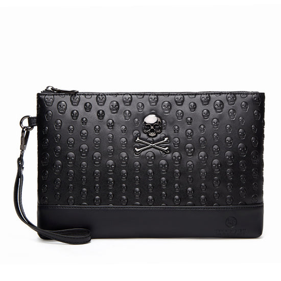 Retro Men's And Women's Skull Clutch