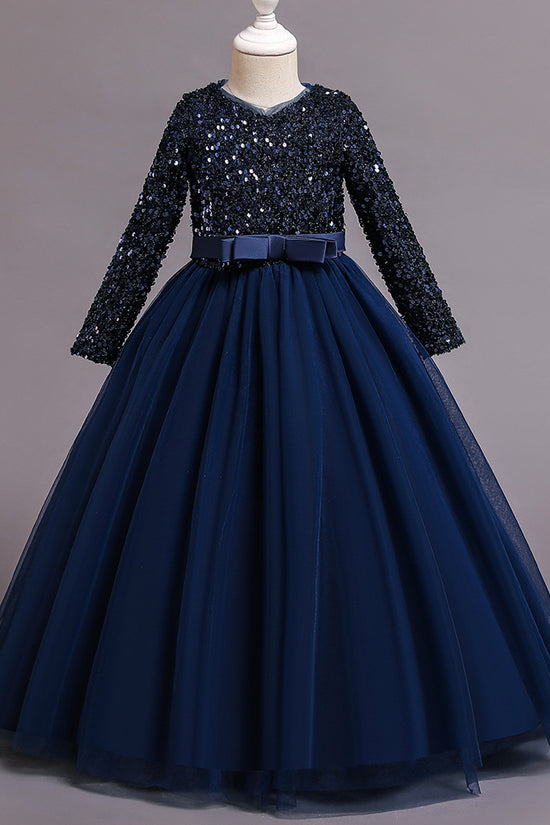 Girls Fashion Cotton Sequin Dress Kids