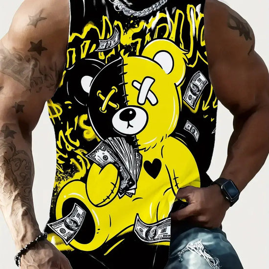 Full Printed Vest Made Of Polyester Material