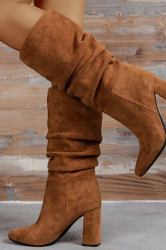 New European And American High Heel Slip-on Fashion Women's Boots