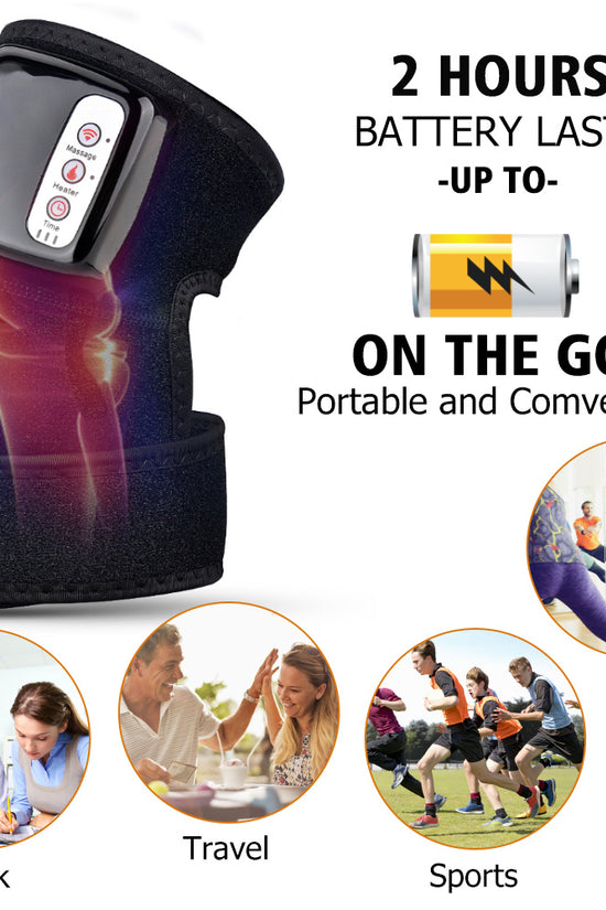 Electric Infrared Heating Knee Massager Wrap Elbow Joint Support Vibration Therapy Physiotherapy Machine Pain Relief Massageador