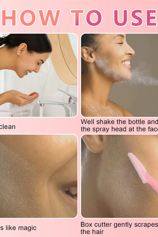 Hair Identifier Spray for Face Shaving