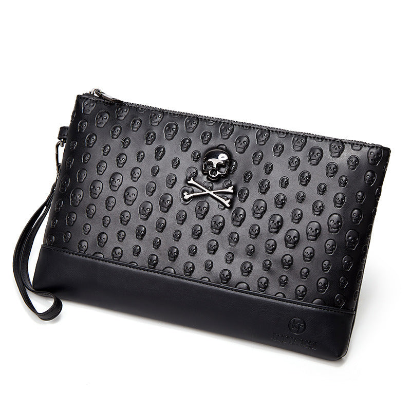 Retro Men's And Women's Skull Clutch