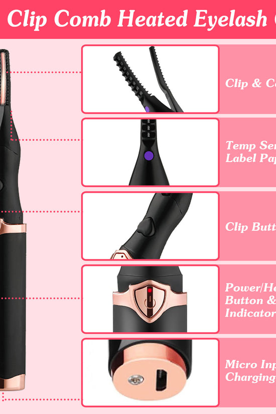 CaedreaLash™ Eyelash Curler Electric Mini Lash Curler