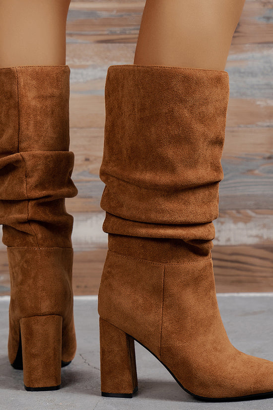 New European And American High Heel Slip-on Fashion Women's Boots