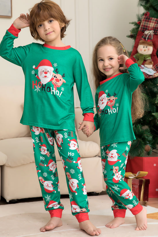 Christmas Pajamas For Family Matching Family Christmas PJs Sets Santa Claus Printed Top Sleepwear