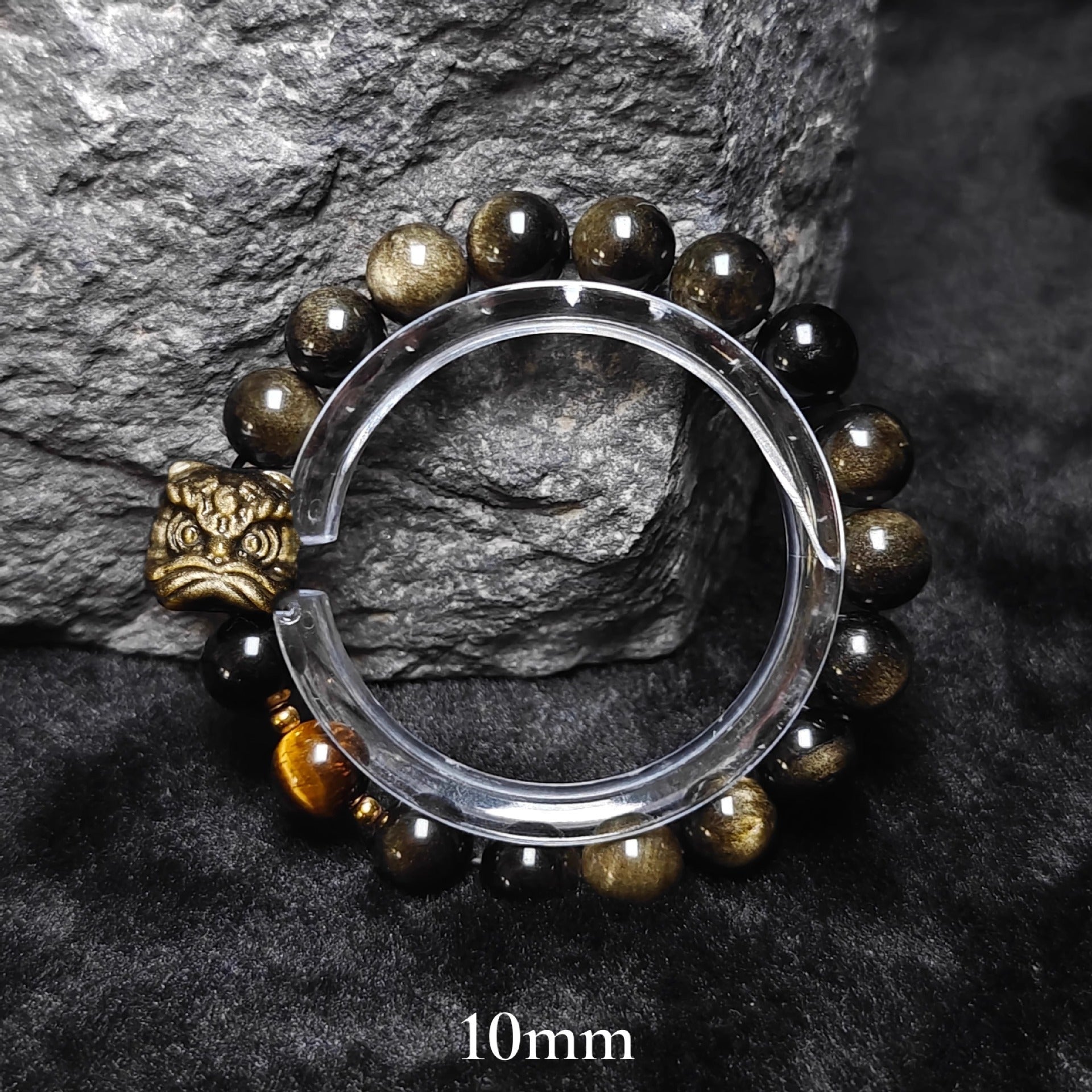 Women's Retro Easy Matching Natural Silver Stone Bracelet
