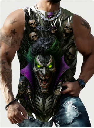 Full Printed Vest Made Of Polyester Material