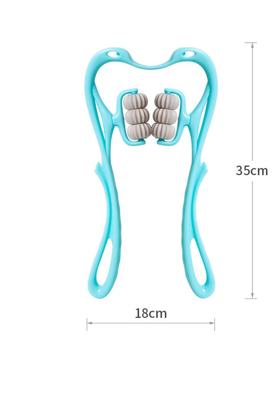 Multifunctional Manual Six-wheel Neck Massager Massage Relieve Roller Massage Tool
