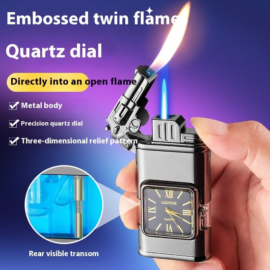 3D Pattern Double Fire Lighter Multifunctional