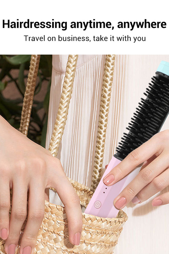 Straightening Comb Rechargeable Hair Wireless Straightener