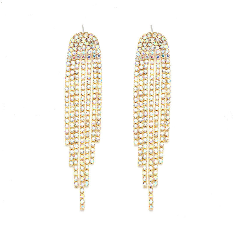 Bohemian Vintage Carved Turquoise Long Earrings