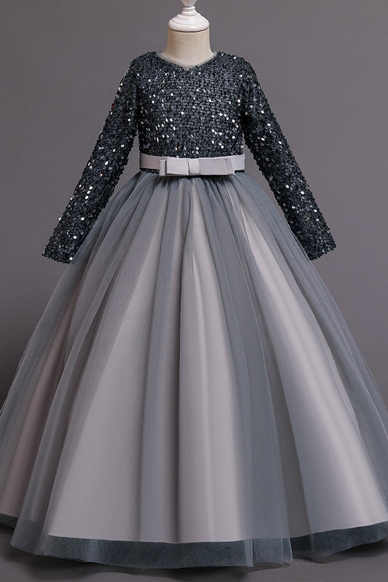 Girls Fashion Cotton Sequin Dress Kids