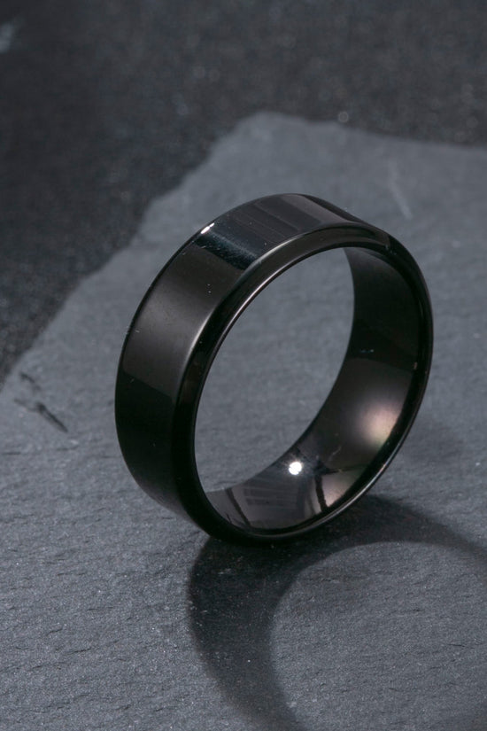 Stainless Steel Ring Men's Matte Wide Titanium Steel Ornament