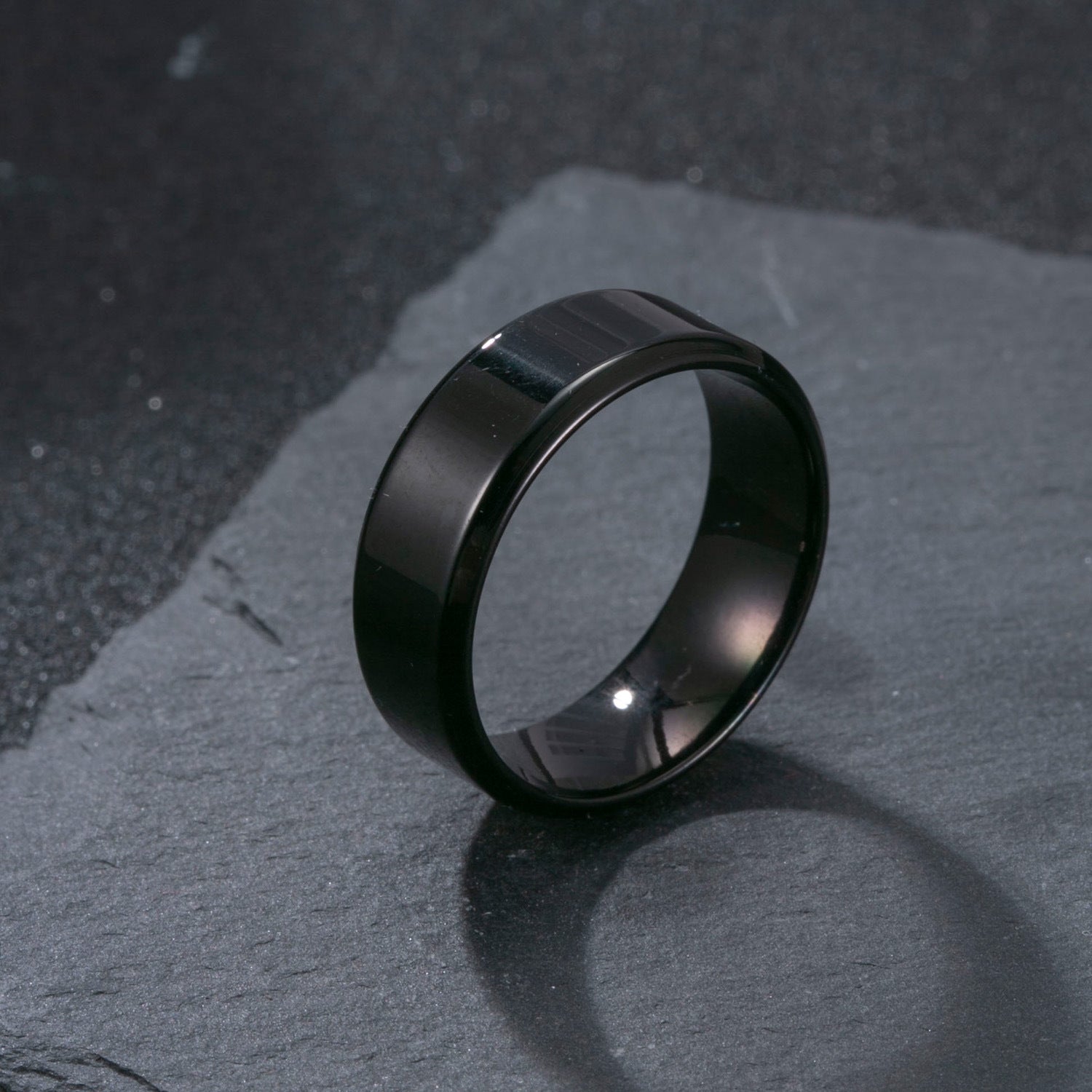 Stainless Steel Ring Men's Matte Wide Titanium Steel Ornament