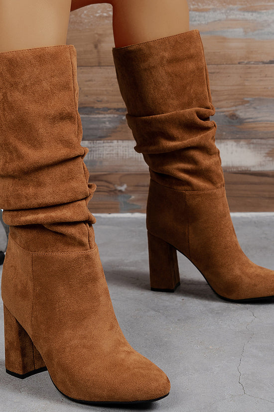 New European And American High Heel Slip-on Fashion Women's Boots