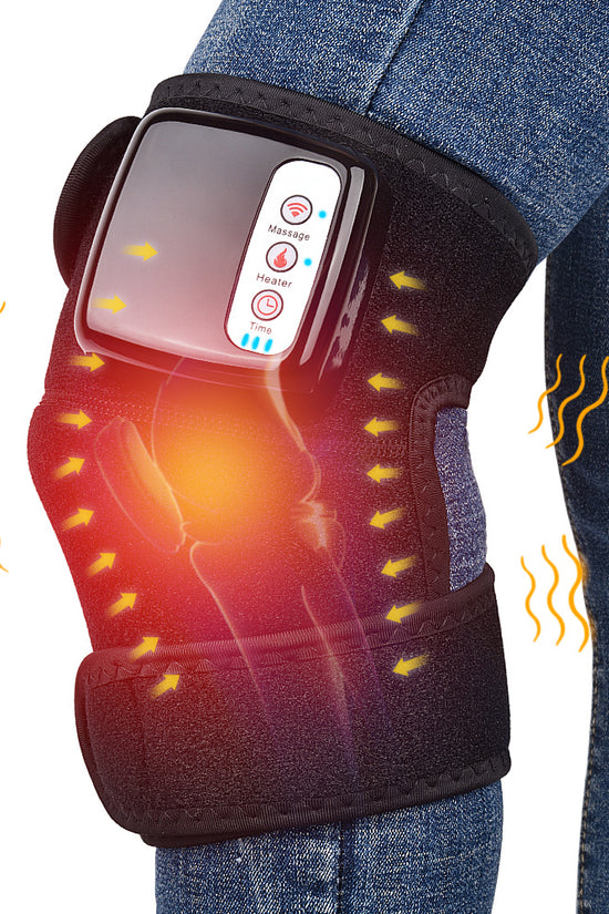 Electric Infrared Heating Knee Massager Wrap Elbow Joint Support Vibration Therapy Physiotherapy Machine Pain Relief Massageador