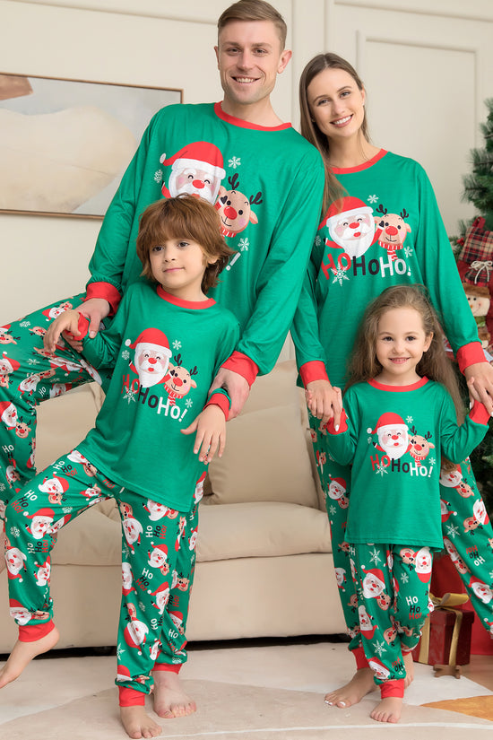 Christmas Pajamas For Family Matching Family Christmas PJs Sets Santa Claus Printed Top Sleepwear