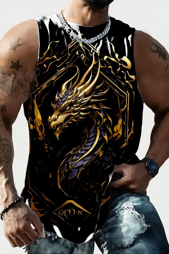 Full Printed Vest Made Of Polyester Material