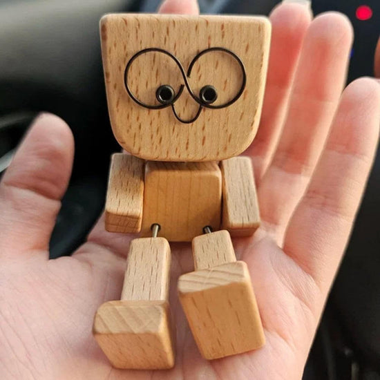 Wooden Man Car Decoration