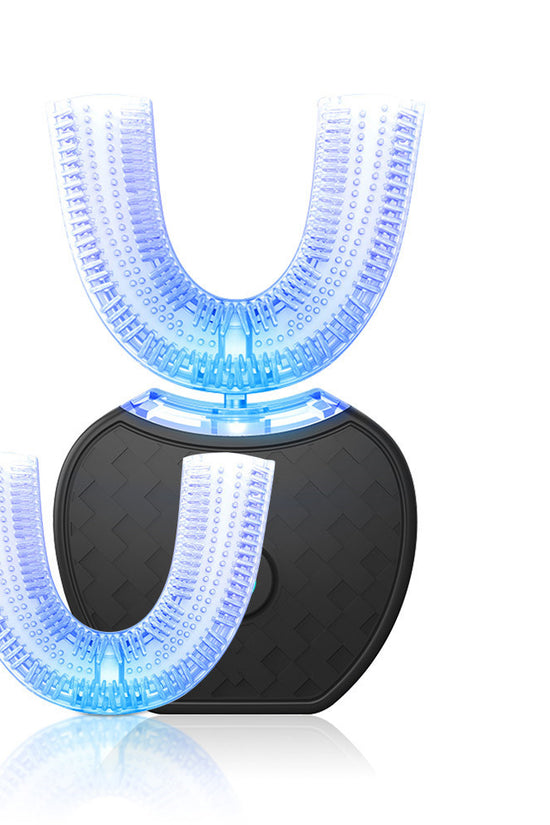 Waterproof U Type Tooth Brush Whitening Blue Light USB Charging