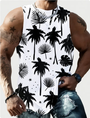 Full Printed Vest Made Of Polyester Material