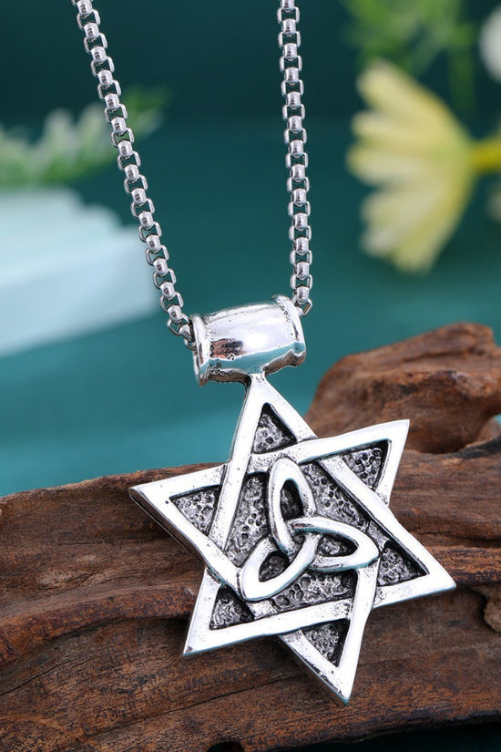 Personalized Six Pointed Star Pendant Collarbone Chain